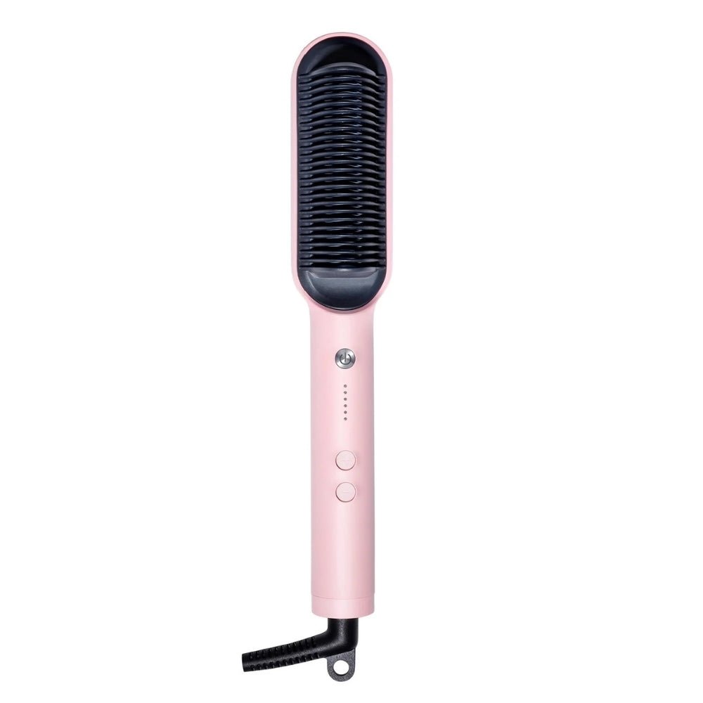 Tymo Ring Hair Straightening Brush Pink - Beauty Tribe