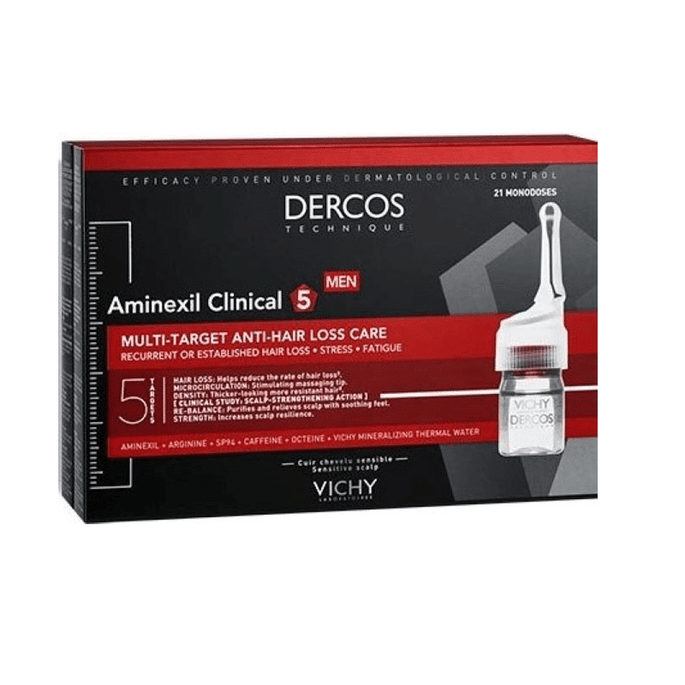 Vichy Dercos Aminexil Clinical 5 Men Amp 21X6 ML