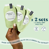 Voesh Mani Moments Duo - 3 Step - Green Tea Detox Kit (2 Sets) - Beauty Tribe