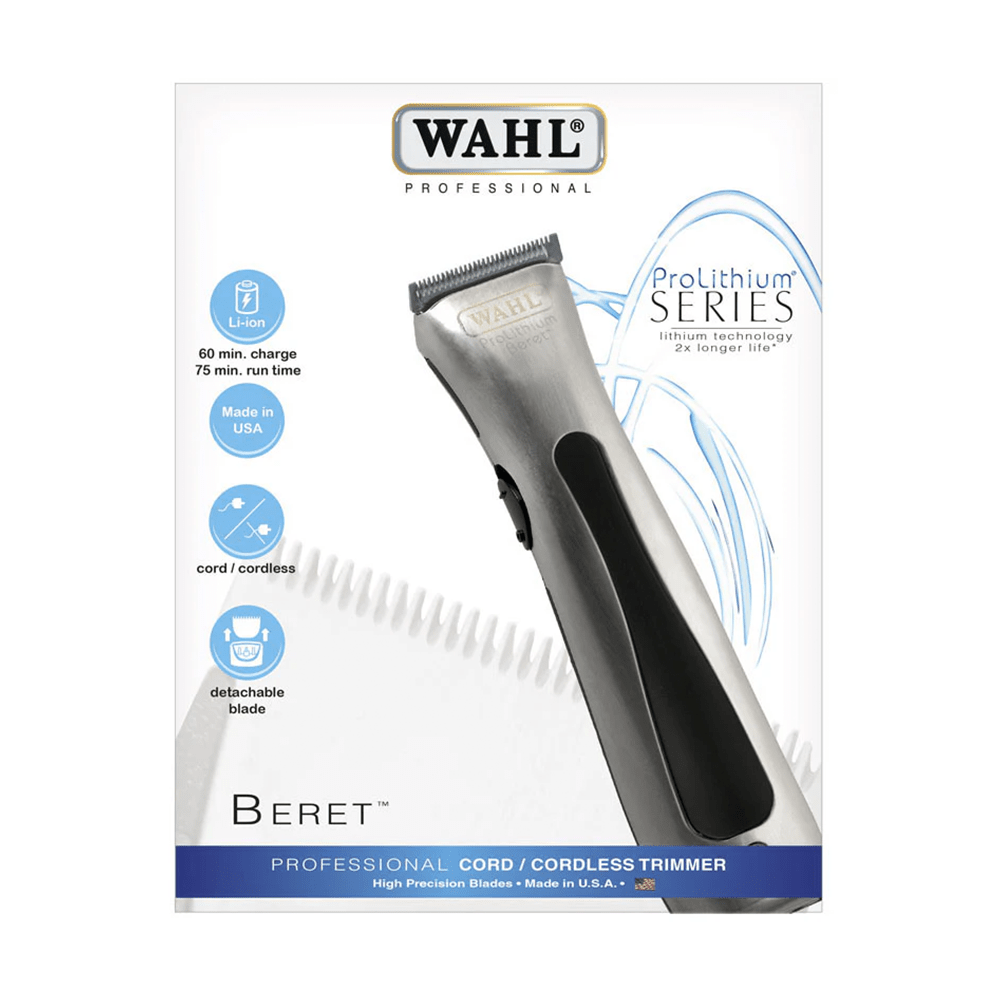WAHL Beret Cord/ Cordless Trimmer - ProLithium Series - Beauty Tribe