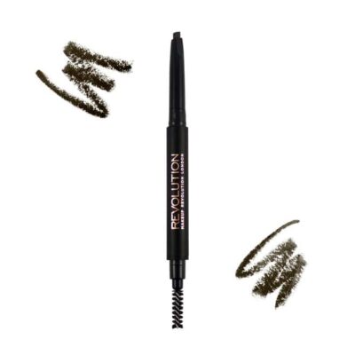 Makeup Revolution-Duo Brow Pencil Dark Brown