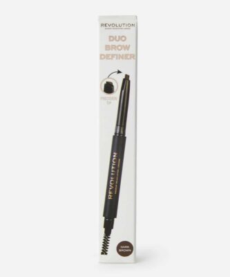 Makeup Revolution-Duo Brow Pencil Medium Brown