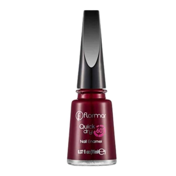 Flormar Classic Nail Enamel With New Improved Formula & Thicker Brush-385 Red Velvet