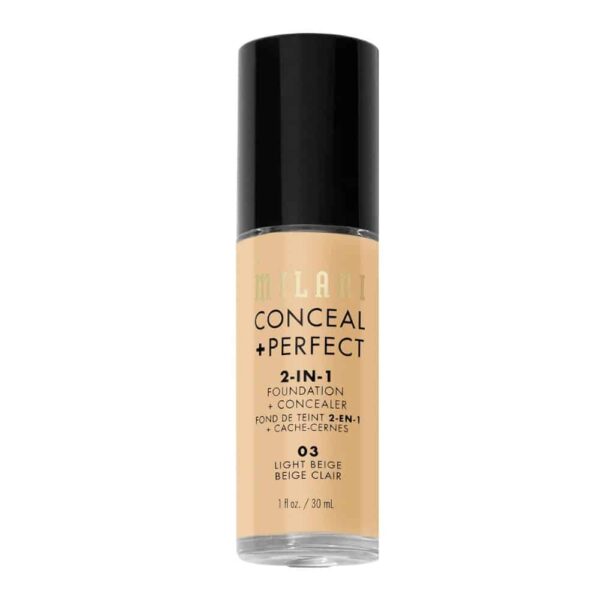 Milani Conceal + Perfect 2-In-1 Foundation – 03 Light Beige