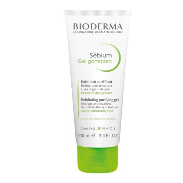 Bioderma-Sebium-Exfoliating-Purifying-Gel-for-CombinationOily-Skin-100ml.