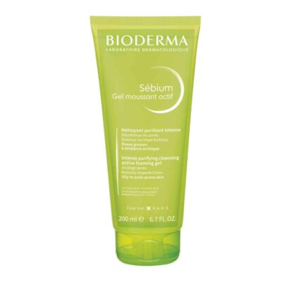 Bioderma-Sebium-Gel-Moussant-Actif-Intense-Purifying-Foaming-Gel-Oily-to-acne-prone-skin-200ml
