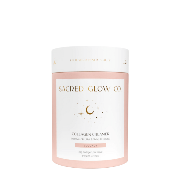 Sacred Glow Co Collagen Creamer Natural Coconut Flavour 340g
