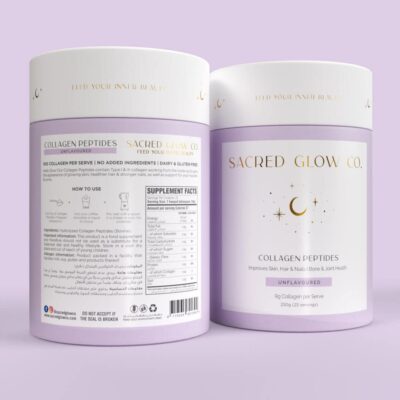 Sacred Glow Co Collagen Peptides Unflavoured Hydrolysed Bovine Collagen