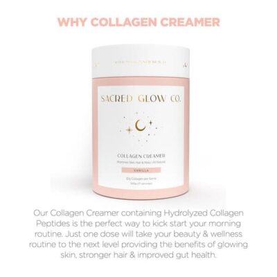 Sacred Glow Co Collagen Creamer  Natural Vanilla Flavour