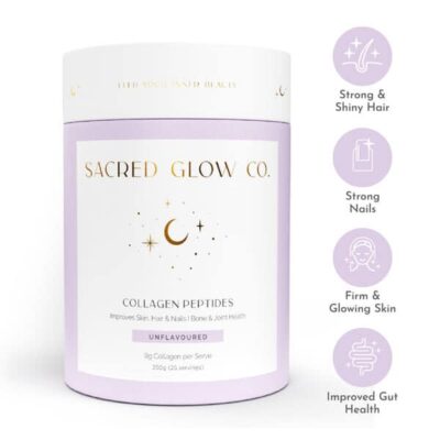 Sacred Glow Co Collagen Peptides Unflavoured Hydrolysed Bovine Collagen