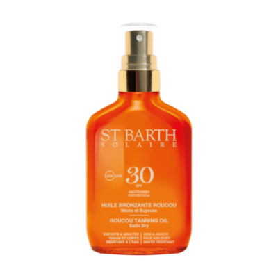 St Barth Tanning Oil Roucou Stain Dry High Protection SPF30 100ml